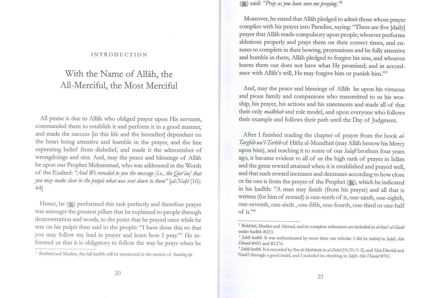 Description of the Prophet's Prayer, photograph of this copy