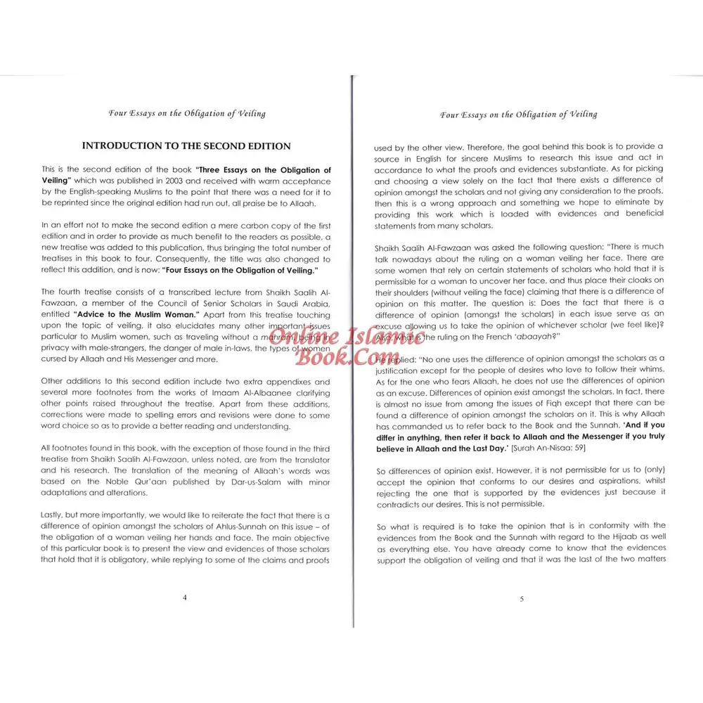 Four Essays on the Obligation of Veiling, photograph of this copy
