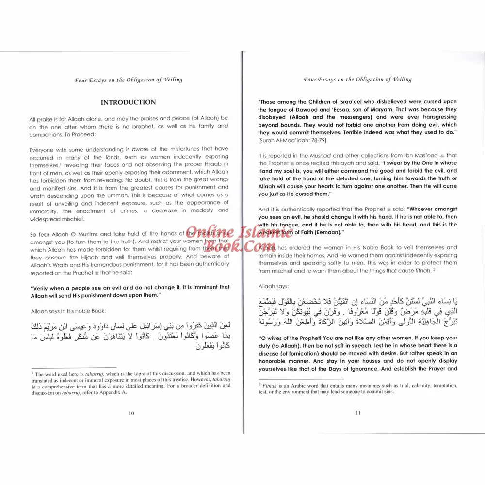 Four Essays on the Obligation of Veiling, photograph of this copy