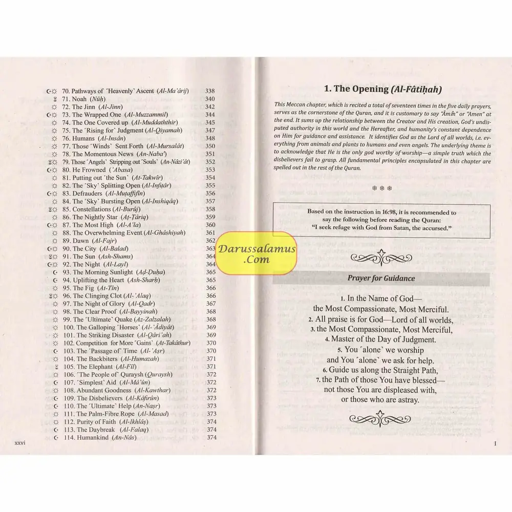 The Clear Quran, photograph of this copy