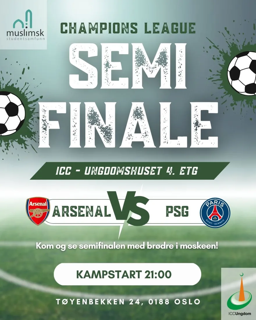 Champions league m/ICC Ungdom — event poster