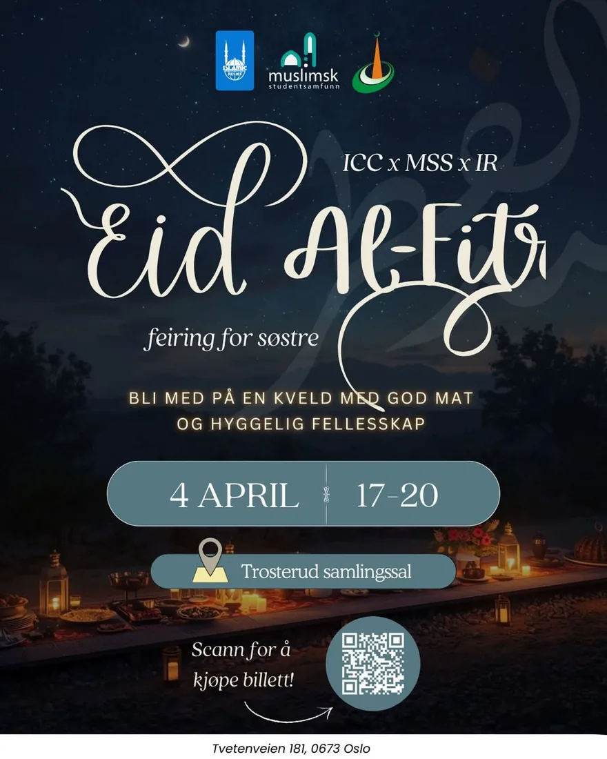 Eid feiring m/Islamic Relief & ICC — event poster