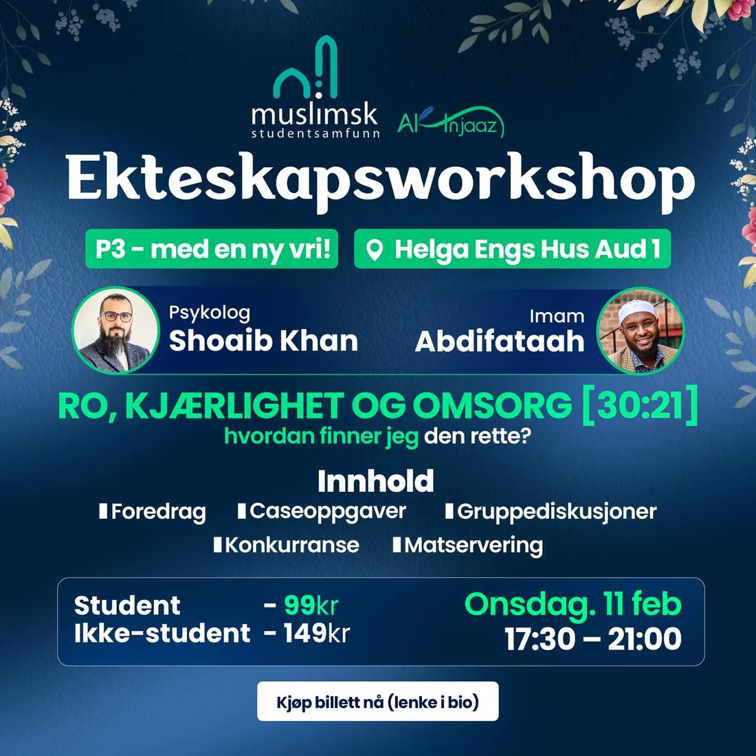 Event poster — Ekteskapsworkshop
