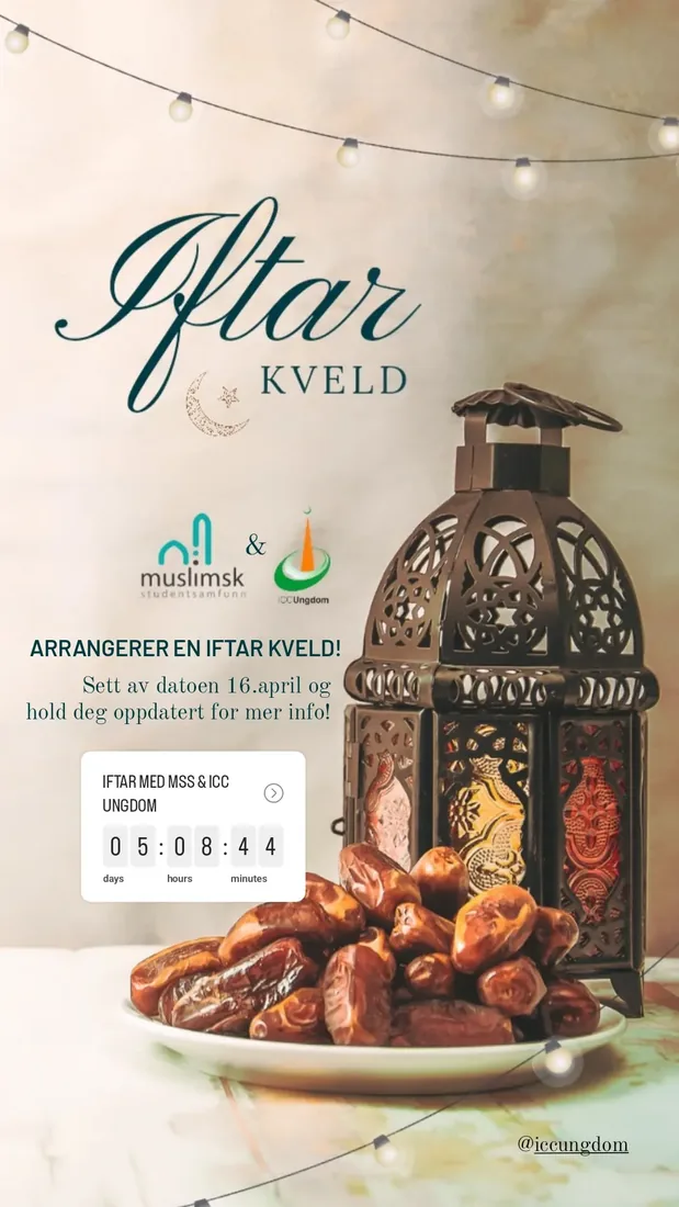 Community iftars — event poster