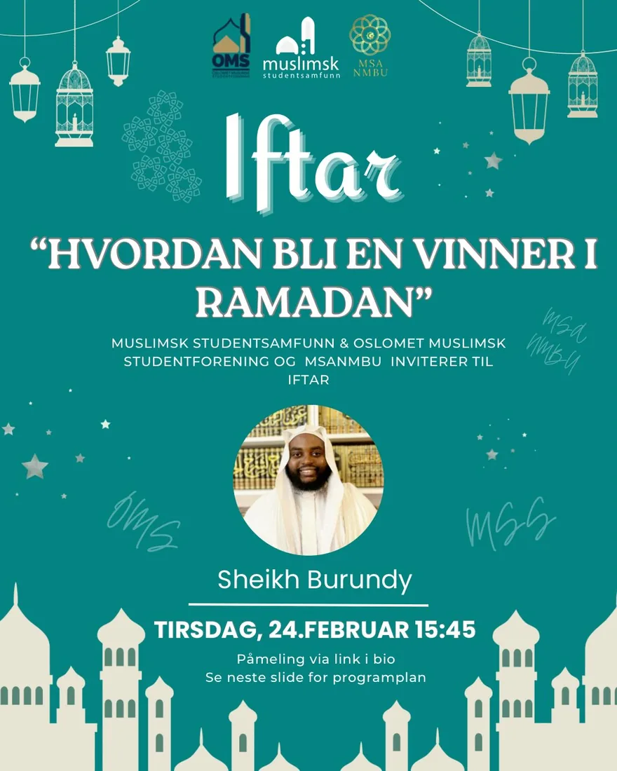 Iftar m/OMS & MSA — event poster