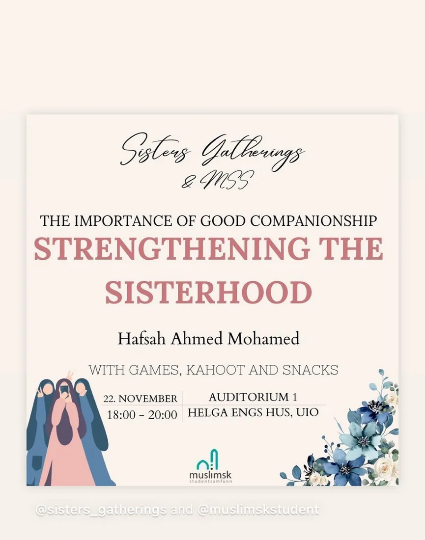 Sisters Gatherings — Strengthening the Sisterhood — event poster