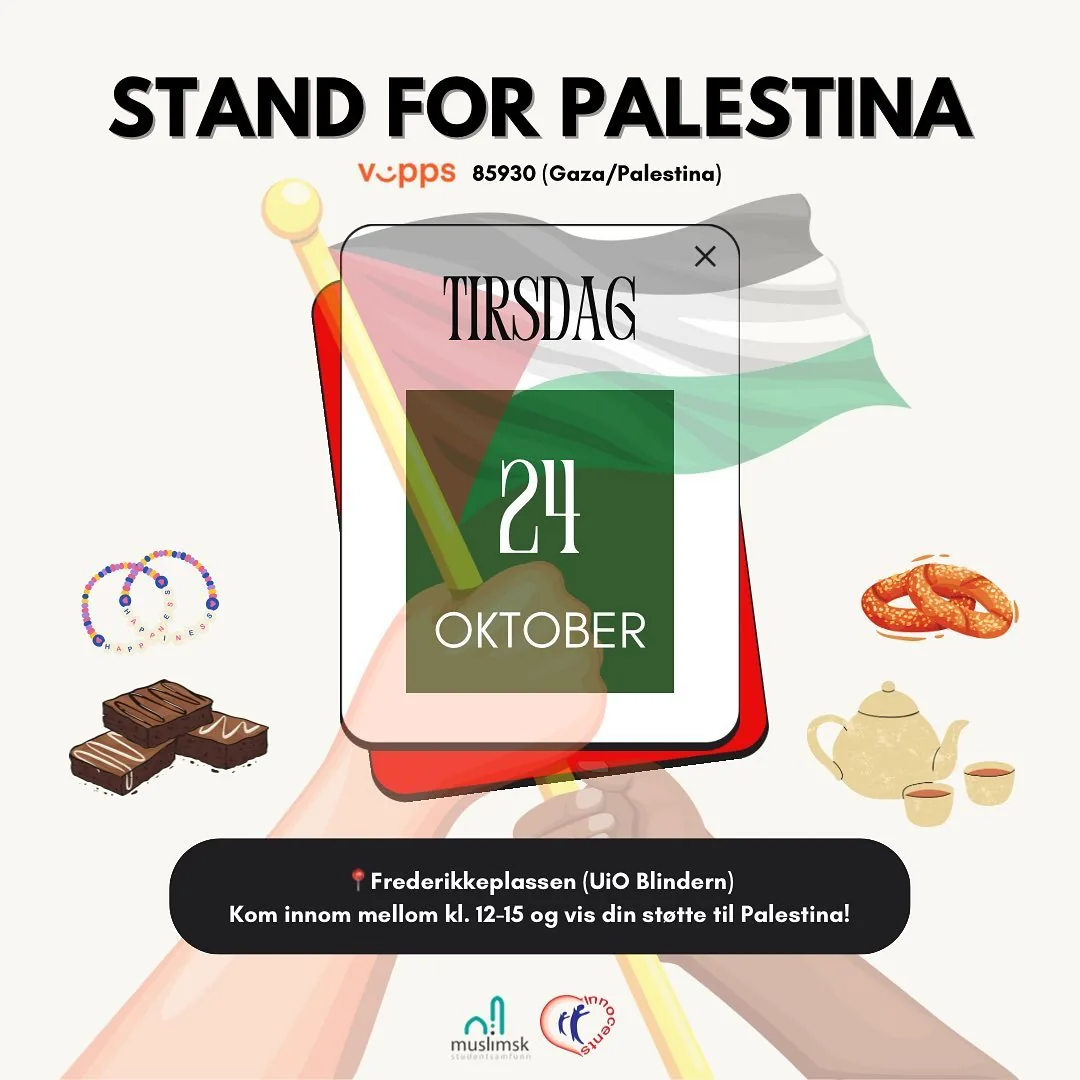 Poster for the Stand for Palestina campaign