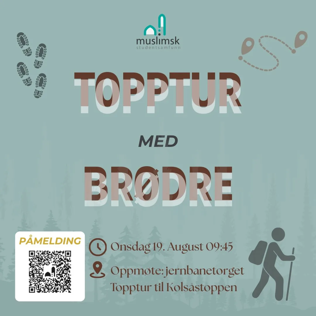 Topptur med brødre — event poster