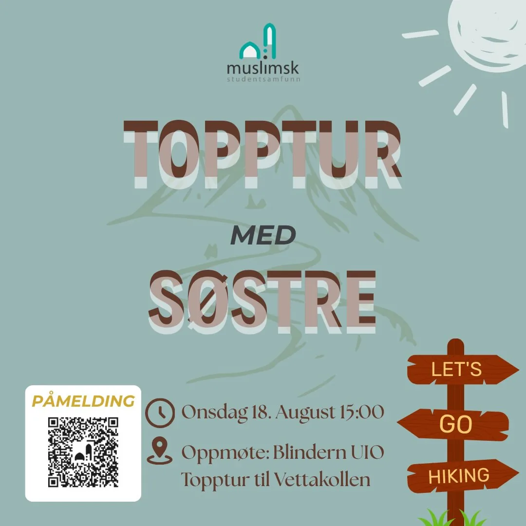 Topptur med søstre — event poster