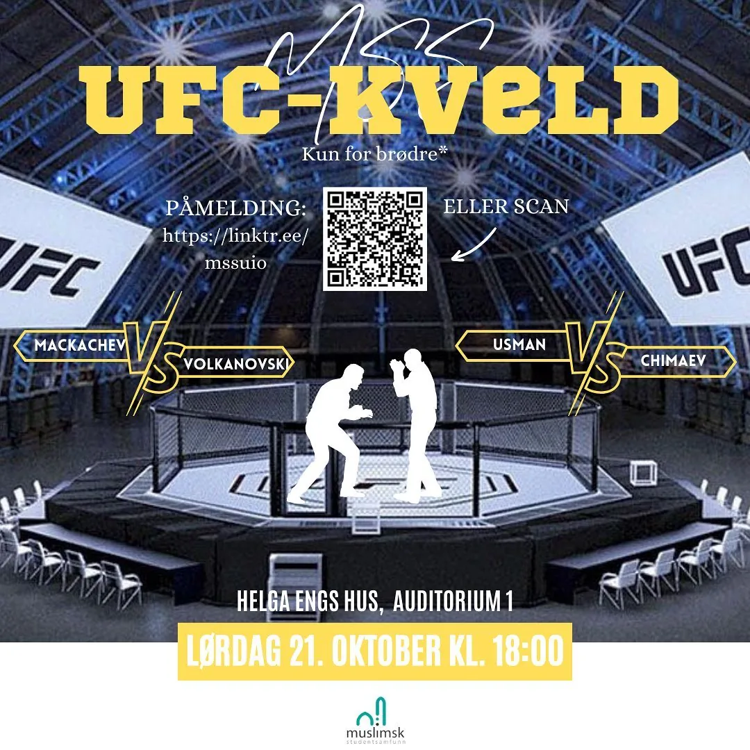 UFC-kveld — event poster